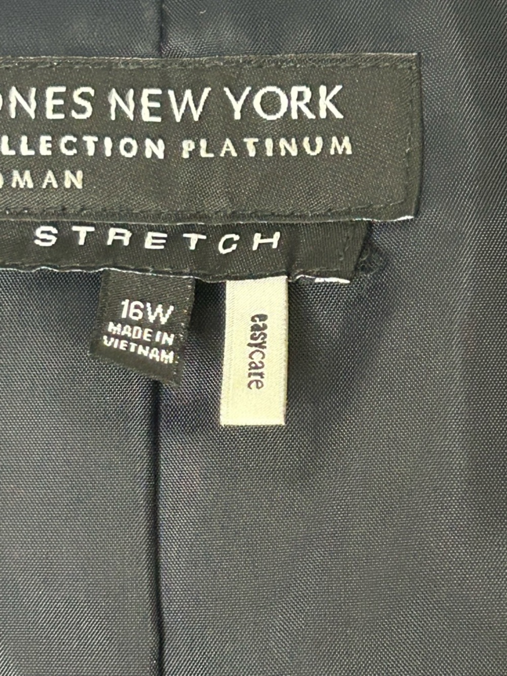 Jones New York Women's Charcoal Gray Two-Button Skirt Suit - Picture 4 of 7